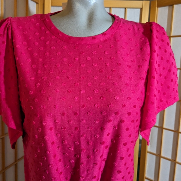 NEW, Chacha Vente top, NEW with tags, size small, hot pink - Picture 2 of 8